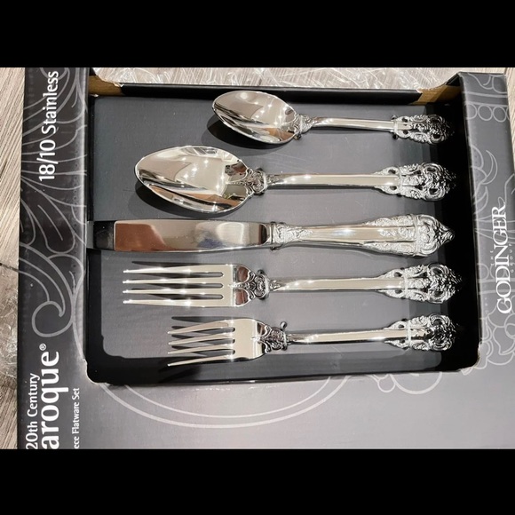 Antique Baroque Baroque Silverware Godinger Baroque Silverware Set
